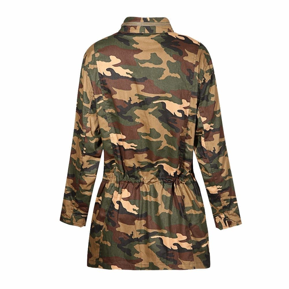 Loose Camouflage Print Jacket