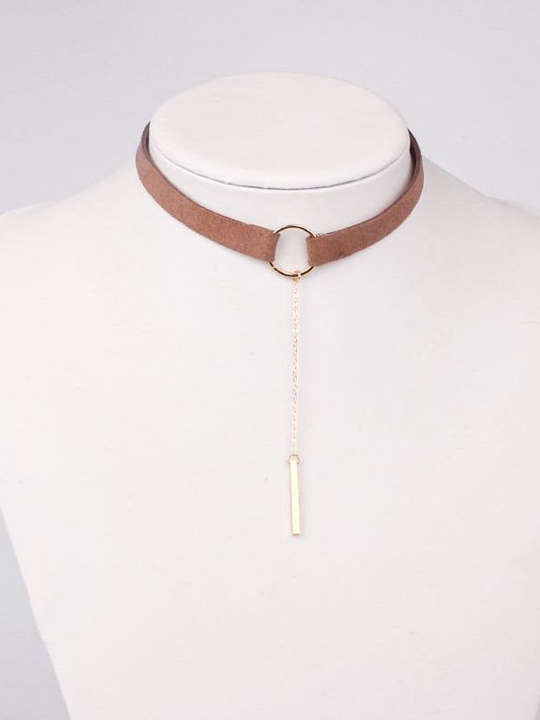 Elegant Simple Small Circle Choker Necklace