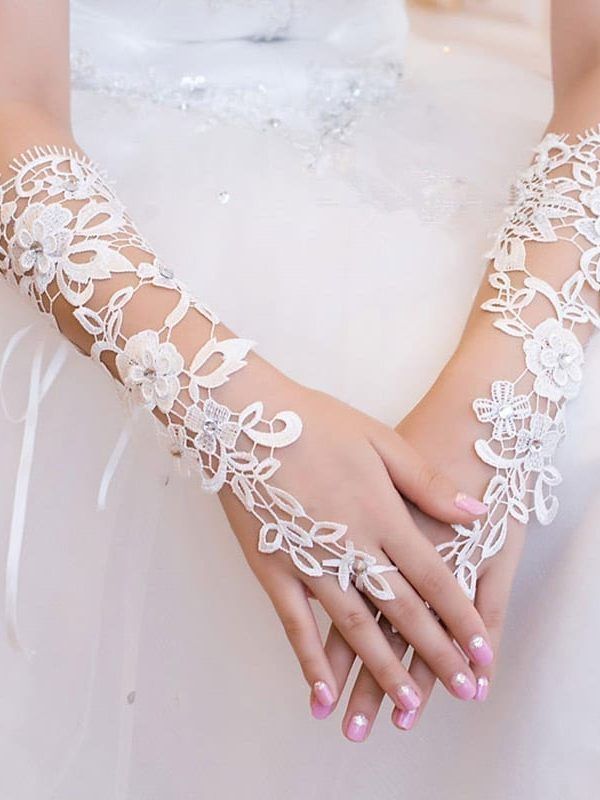 Fingerless Lace Bridal Gloves Wedding Accessories