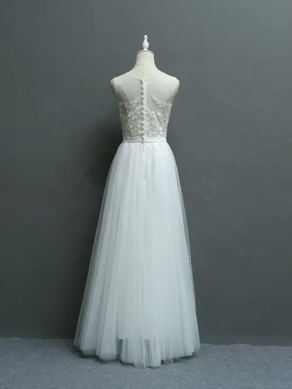 Embroidery Lace Wedding Bridesmaid Photograph Dress