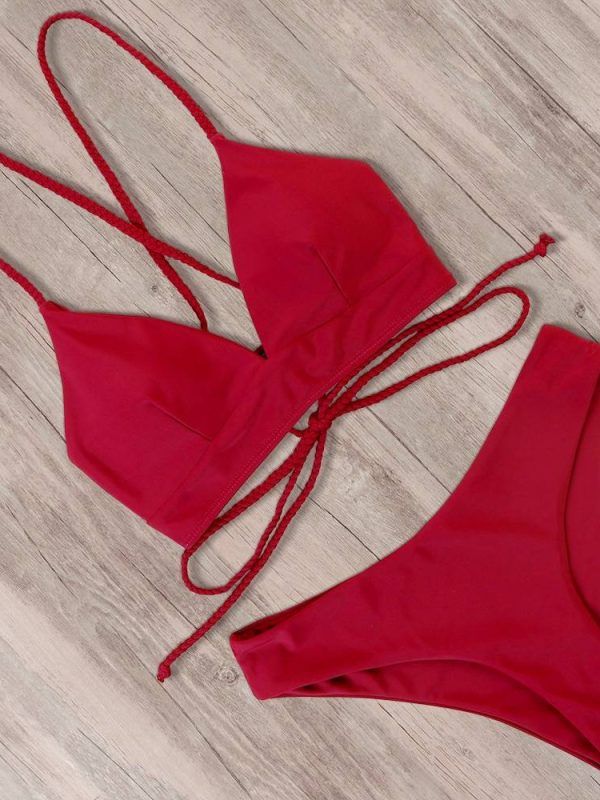Bandage Push Up Bikinis Set in Swimsuits