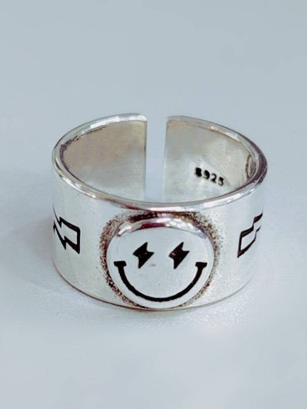 Smile Face Ring in Rings