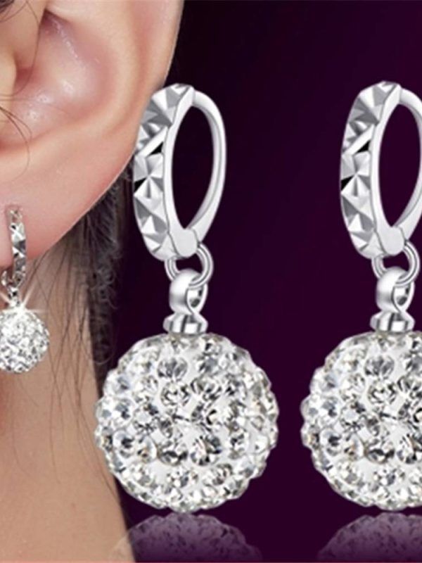 Silver Zirconia Vintage Stud Earrings in Earrings