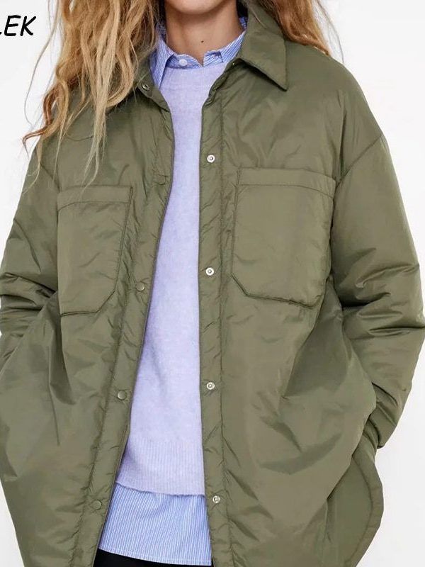 Thin Parkas Oversize Shirt Jacket in Coats & Jackets