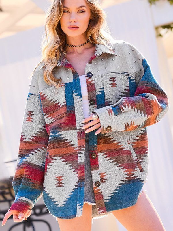 Popular Aztec Woolen Coat - Coats & Jackets - Uniqistic.com